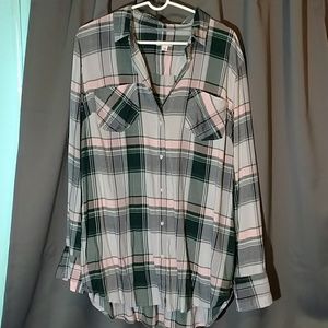 Merona XXL long sleeve plaid shirt